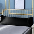 thumbnail image 6 of [Pillowcase]-Ultra Soft and Silky Satin Body Pillowcase, Luxury and Chill Long Pillow Cover for Hair and Skin, 20" x 54", Black, 6 of 6