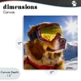 thumbnail image 4 of Stupell Industries Eclectic Ski Goggles Retriever Canvas Art, 17 x 17, by Sean Parnell, 4 of 8