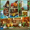 thumbnail image 3 of Set de construcción INSOON Wood Cabin con luz LED, 2570 piezas, 10-12 o más, 3 of 9