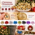 thumbnail image 3 of Mini Shatterproof Ball Ornaments, Christmas Ornament Set, Holiday Tree Decor, Festive Bauble Gift for Family Home, 2", Black, 24 Pack, 3 of 5