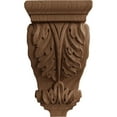 thumbnail image 2 of Ekena Millwork 5"W x 5"D x 10"H Medium Acanthus Wood Corbel, Mahogany, 2 of 4