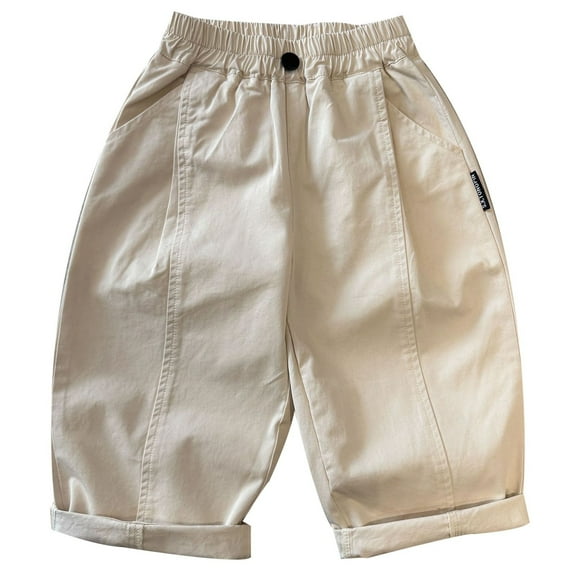 Kids Boys' Pants Joggers Stretch Elastic Waist with Pocket Classic Fit Boys Athletic Pants Pull On Size 6-7 Years Boys Pants