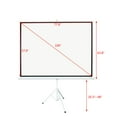 thumbnail image 3 of Zimtown 100" 4:3 Projection Projector Screen Home HD Movie Manual Pull Up Stand Tripod, 3 of 8