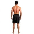 thumbnail image 2 of Men's Satin Boxers Shorts Satin Pajama Bottom Shorts Travel Underwear Silk Boxers Red Black, 2 of 5