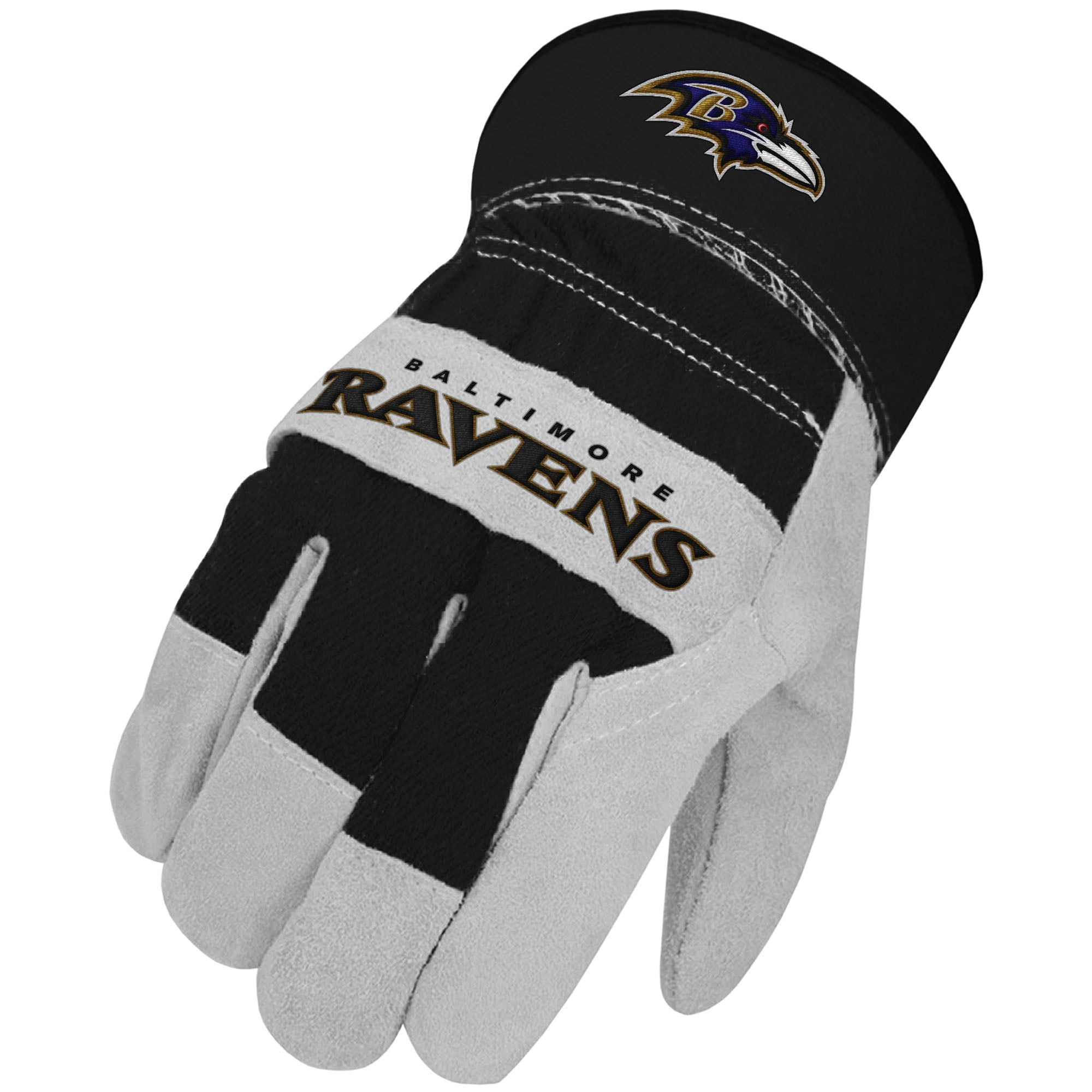 Sports Vault - NFL "The Closer" Work Gloves, Baltimore Ravens