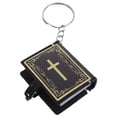 thumbnail image 4 of KAKOWELY 10 llaveros de metal con colgante de Biblia, llaveros con colgante de libro en miniatura, regalos religiosos, 4 of 4
