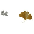 thumbnail image 1 of Escultura de mesa de gato ginkgo, figura decorativa de hojas de hierro, adorno artístico para sala de estar, dormitorio, oficina, regalo de inauguraci, 1 of 8