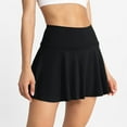 thumbnail image 5 of Xyxonk Tennis Skirts for Women Pleated Golf Skorts Summer High Rise Skirt Flowy Running Workout Mini Skirts with Pockets Athletic Skorts Black S, 5 of 5
