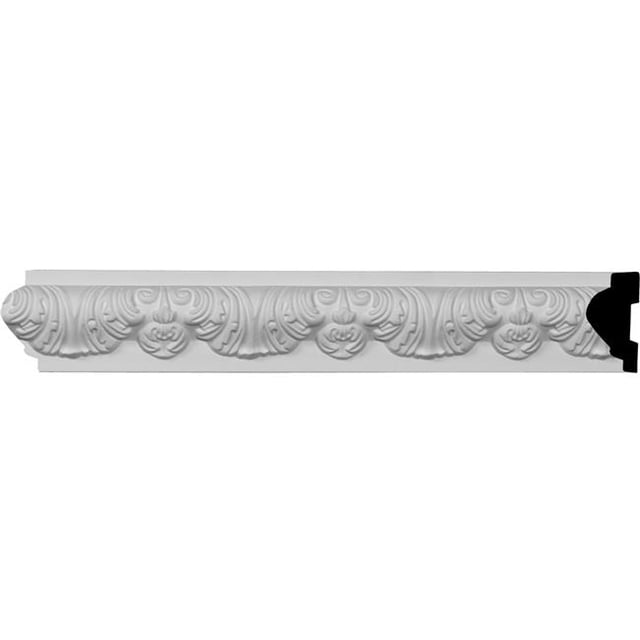 Ekena Millwork PML02X01WH 2.38 x 1.25 x 96.13 in. Whitman Panel Moulding