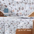 thumbnail image 5 of Regency Heights 100% Cotton Flannel Sheet Set Queen Size, 4-Piece Brushed Flannel Bed Sheets, Blue Forest Reindeer Holiday Bedding Set with Fitted Sheet & Pillowcases, Gift for Christmas, 5 of 8
