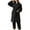 Black, variant on LYXSSBYX 2 Piece Outfit for Women Winter Women's Fashion, Leisure, Comfortable Winter Nightgown, Large Home Furnishing Set