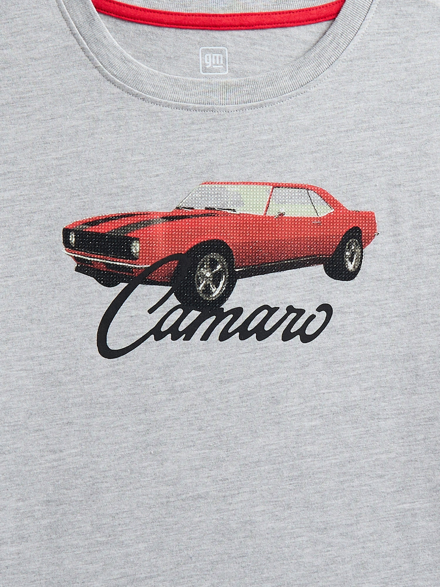 Camaro Girls Embellished Graphic Tee with Short Sleeves, Sizes 4-16
