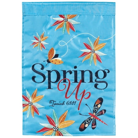 Magnolia Gardens 13 x 18 in. Spring Up Isaiah 61-11 Garden Flag
