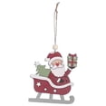thumbnail image 2 of Fiudx Colgante de Esquí de Madera, Diseño de Coche de Esquí para Personas Mayores, Acabado Suave para Personalizar, Decoración para Árbol de Navidad, Manualidades, Regalo Perfecto para Las Fiestas, T, 2 of 3