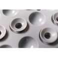 thumbnail image 3 of J&V TEXTILES Bubble Bath Mat 15 x 27 Inch, Extra Long Coverage, Oval Shape, Machine Washable Gray, 3 of 4