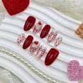thumbnail image 2 of Press on Nails GUAACCB Valentines Medium Almond 30 unidades con kit, 2 of 7