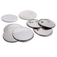 thumbnail image 4 of 100Pcs White Circle Paper, Plant Fiber Badge Making Paper Thick Cardstock Round Paper with Blank Design for Pin Buttons, Badges, DIY Projects, 4 of 7