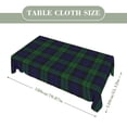 thumbnail image 2 of The Black Watch Tartan Plaid Rectangular Tablecloth 55"x70" with Lace Edge, Washable Durable Table Cover for Dining, Indoor Outdoor Home Restaurant Decor, 2 of 5