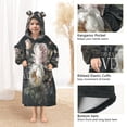 thumbnail image 4 of BZSMCE Wearable Blanket Hoodie Fashion Bloomaze Home Wear, 4 of 7