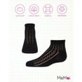 thumbnail image 6 of MeMoi Girls Pelerine Cotton Blend Anklet Socks - Girls - Female, 4, Black, 6 of 9