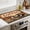 No023, variant on Heat-Resistant Glass Stove Top Cover with Anti-Slip Rubber Coating – Electric Stove Protector, Scratch-Resistant, Counter Space Decor Mat (Coffee, 28.5"L x 20.5"W)