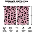 thumbnail image 2 of Blackout Kids Curtains,Pink and Black Of Leopard Print Childrens Insulated Curtains Set Of 2,Bedroom Essentials,Toddler Room Decor 42"x63", 2 of 5