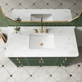 thumbnail image 4 of 48" Green Freestanding Single Sink Bathroom Vanity with Engineered Marble Top | Fully assembled solid wood cabinet with dovetail drawers and moisture-resistant finish, 4 of 18