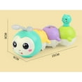 thumbnail image 3 of PEACNNG Baby Crawling Toys, 6-12 Months, Simulation Magnetic Electric Caterpillar Sound and Light Up Musical Toddler Toy, Early Educational Baby Toys, 3 of 5