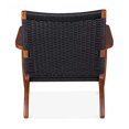 thumbnail image 2 of Heavenly Collection Rattan Weave Black Lounge Chair, 2 of 4