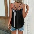 thumbnail image 5 of Lindreshi Tank Tops for Women 2024 Loose Fit 2024 Women's Spring and Summer New Tank Eyelet Embroidery Scoop Neck Fashion Independence Day Print Casual Fashion Top Blouse, 5 of 7