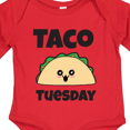 thumbnail image 4 of Inktastic Kawaii Taco Tuesday Boys or Girls Long Sleeve Baby Bodysuit, 4 of 5