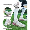 thumbnail image 5 of Men's Women's Unisex Soccer Cleats FG/AG Soccer Shoes Indoor Outdoor Turf Firm Ground High-top Spikes Younth Professional Training Football Boots, 5 of 13