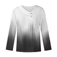 thumbnail image 4 of Sexy Tops For Women 2025 Summer Womens Summer Tops Plus Size Dressy Long Sleeve Shirts For Women Short Black Blouses For Women Dressy Casual Womens T Shirts Loose Fit Cotton V-Neck, 4 of 5