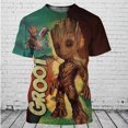 thumbnail image 1 of Wächter der Galaxie Groot Männer Frauen Kurzarm lässig Stil 3D-Druck Camiseta Sommer lässig Streetwear Camisetas Dibujos animados xuanjing unisex, 1 of 2