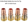 thumbnail image 3 of 1PCS Brass Collets Body For Stubby Gas Lens Connector With Mesh For Tig WP-17/18/26 3.2mm, 3 of 5