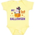thumbnail image 3 of Inktastic My 1st Halloween with Unicorn Witch Girls Baby Bodysuit, 3 of 5