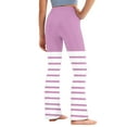thumbnail image 5 of Gpaecead Girls' Leggings Cross Stripe Pants Color Block Soft Stretchy High Waisted Pants for Kids Child Yoga Dance 2 Years Pink, 5 of 9