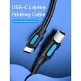 thumbnail image 3 of Cable Tipo C a Tipo B Vention Macho a Macho para Impresora Escaner 2m Vention VECQUBH, 3 of 7