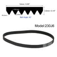 thumbnail image 2 of 230J6 Rubber Poly V Belt, 6 Ribs PJ V-Ribbed Belt 23" Length x 0.55" Width x 0.14" Thick, 2 of 5
