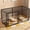 Black, variant on Large Dog Crate, Heavy Duty Metal Escape Proof Kennel with Double Doors & Removable Tray