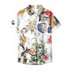 thumbnail image 5 of Fiudx Tops para Mujer Blusas de Manga Corta Estampadas con Flores y Plantas Cómodas Informales Regulares para Mujer a La Moda, 5 of 5