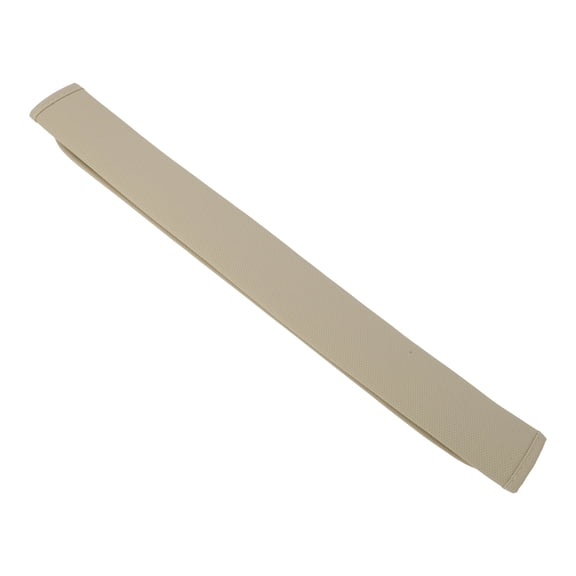 Unique Bargains Beige Seat Belt Cover Pad Pana Leather 19.69inch Seatbelt Strap Cushion Shoulder Padding 1 Pcs