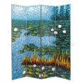 thumbnail image 1 of Wayborn Hand Painted Lotus Pond Room Divider, 1 of 1