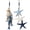 Mix - No light, variant on Lighted Coastal Wooden Starfish & Fish Hanging Decor - Beach Wall Art with Warm LED Lights, Rustic Beach Theme Art Decoration for Bathroom, Porch & Beach House