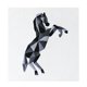 thumbnail image 3 of de de modernos para niñas, a mano, arte DIY, decoración del hogar Caballo Hugo Bordado a mano, 3 of 9