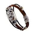 thumbnail image 5 of yotijay PU Leather Bracelet Buckle Bracelet Classic Valentine's Day Gift Adjustable Warp, 5 of 9
