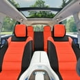 thumbnail image 6 of FH Group Universal Fit Faux Leather Car Seat Covers for SUV, Truck Split Rear Bench Full Set - Tangerine, 6 of 6