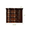 thumbnail image 5 of Pemberly Row Traditional 5-Drawer Chest Made with Wood in Dark Walnut, 5 of 6