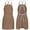 Brown, variant on Chef Apron Bib Tool Apron For Man Woman Cross Back Straps With 4 Pockets For Kitchen Cooking Gardening Baking Working(black)