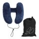 thumbnail image 1 of Travel Neck Pillow Hooded Design Ergonomic Support Skin Friendly Easy Inflating Inflatable Neck Pillow for Office Travel, 1 of 5